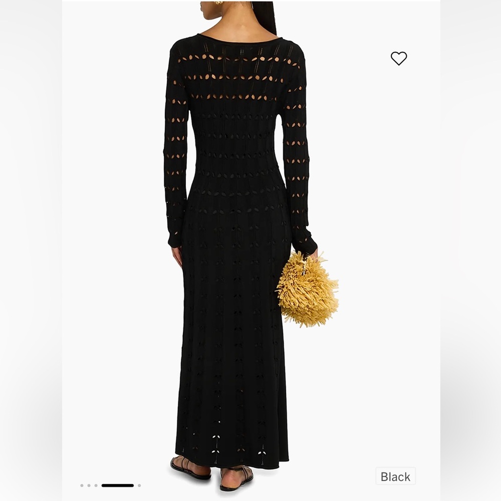 Final ZIMMERMANN Rhiannon Pointelle Maxi Long Sleeves Flare Dress Black various - Picture 3 of 16